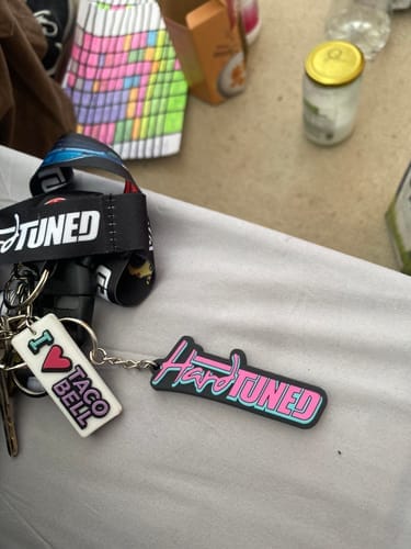 Customer photo review of Pink HardTuned Soft Rubber Key Ring