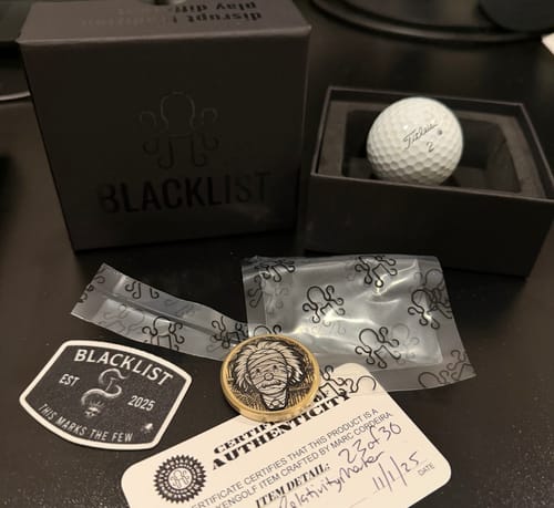 Customer photo review of Blacklist Drop 012: Relativity Ball Marker - Halloween Edition