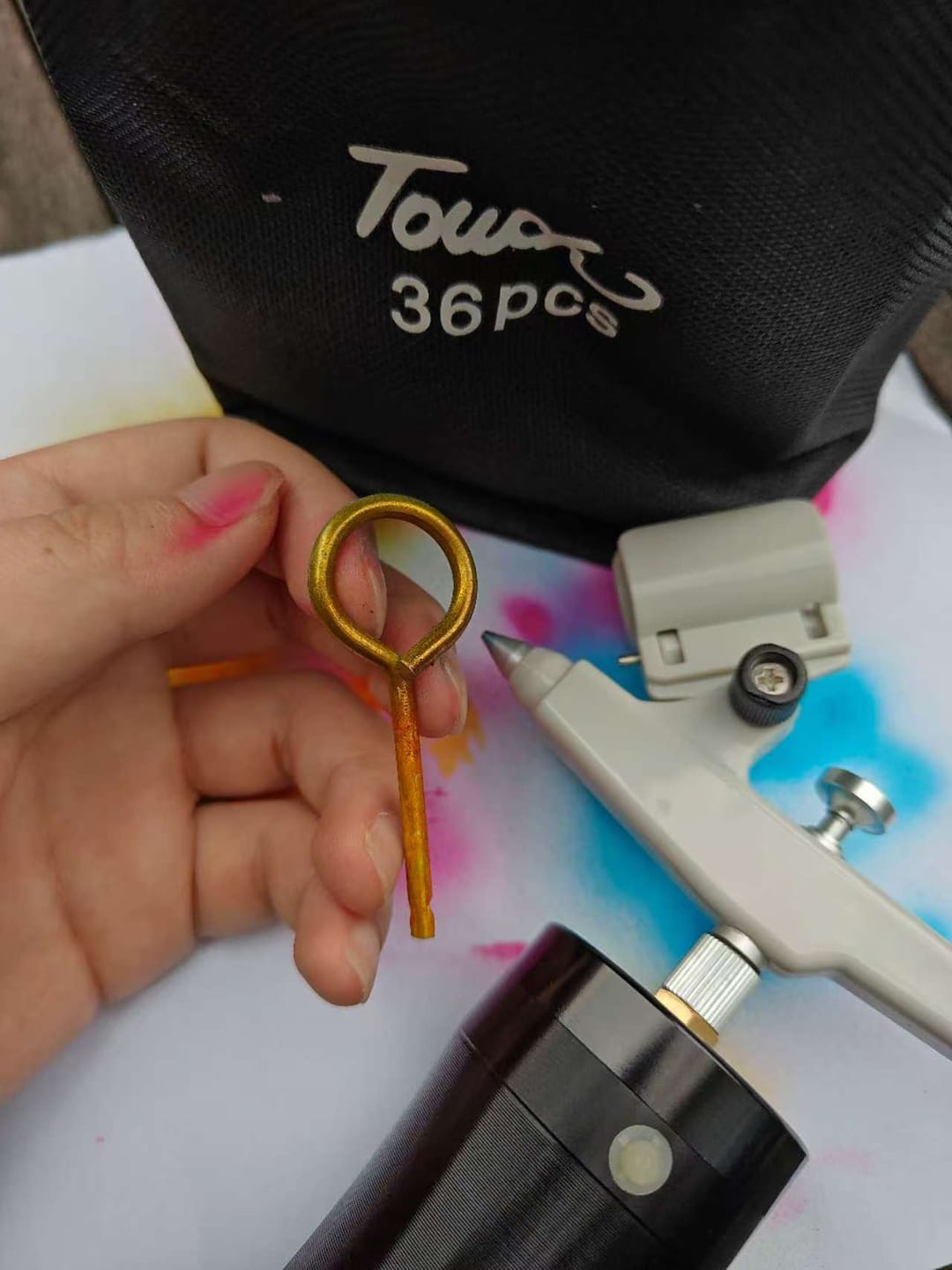Customer photo review of WINSONS Cordless Electric Airbrush Marker Kit