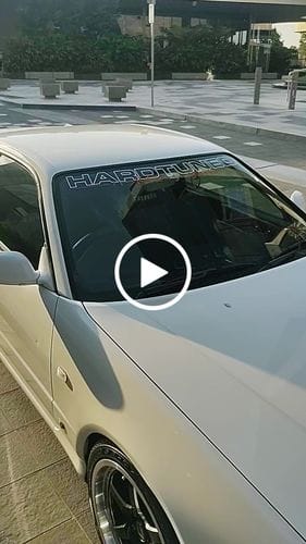 Customer photo review of Hardtuned Keyline Window Banner