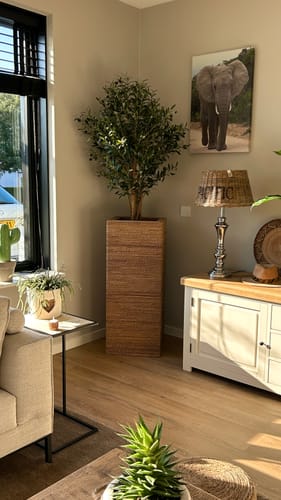 Customer photo review of Kunst Olijfboom 120cm Deluxe