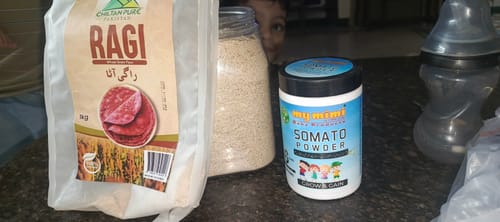 Customer photo review of Ragi Flour (راگی کا آٹا) - Finger Millet Flour / Rich in Calcium, Iron & Dietary Fiber