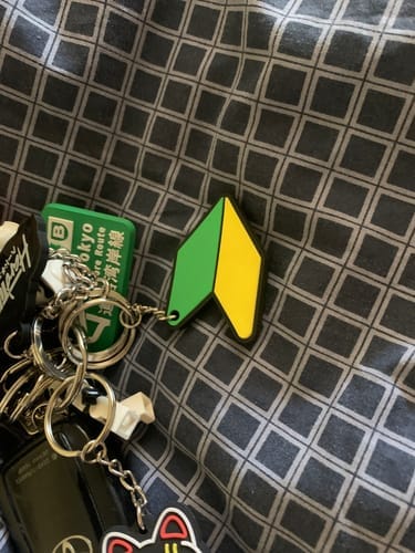 Customer photo review of JDM Leaf Rubber Key Ring