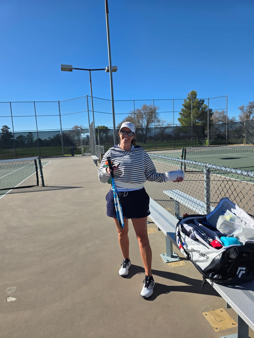 Customer photo review of Marina Sailor Collar Sweatshirt- Gardenia