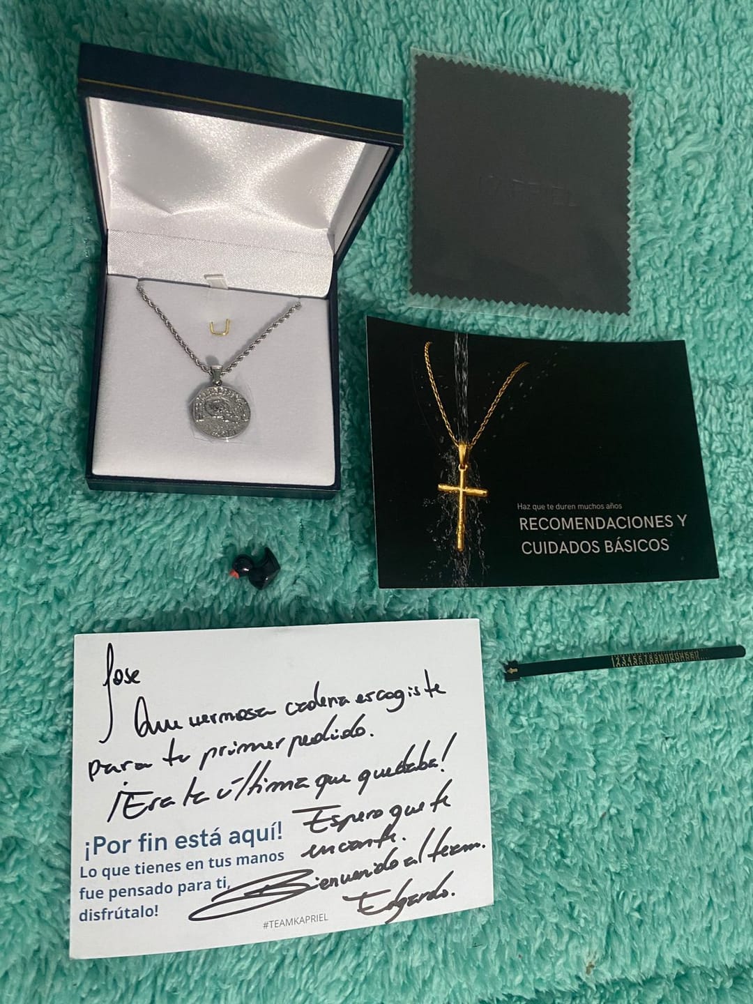 Customer photo review of Collar Memento Mori SS316L