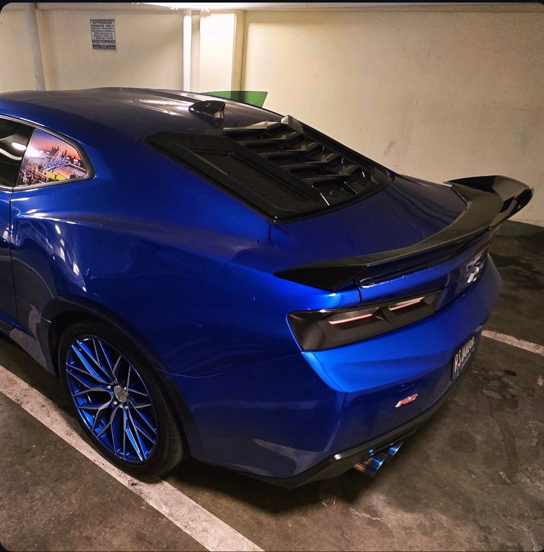 Customer photo review of 6th Gen Camaro Track Package Rear Spoiler
