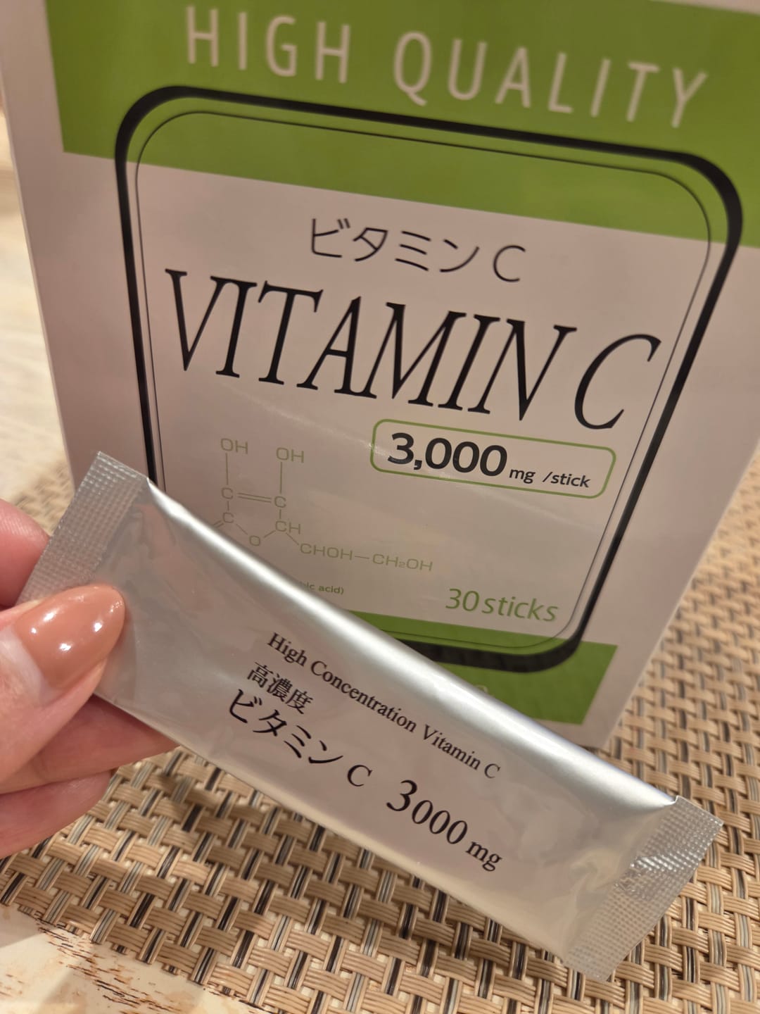 Customer photo review of 高濃度ビタミンC 3,000mg -Wakasapri for Pro.