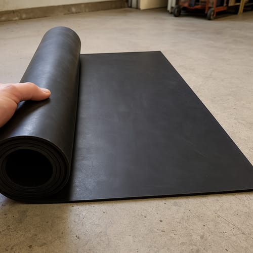Customer photo review of Commercial Rubber Sheet Linear Metre Durable Heavy Duty Rubber for Sealing, Insulation & Protection Temperature & Chemical Resistant