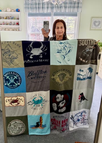 Customer photo review of Project Repat T-Shirt Quilt
