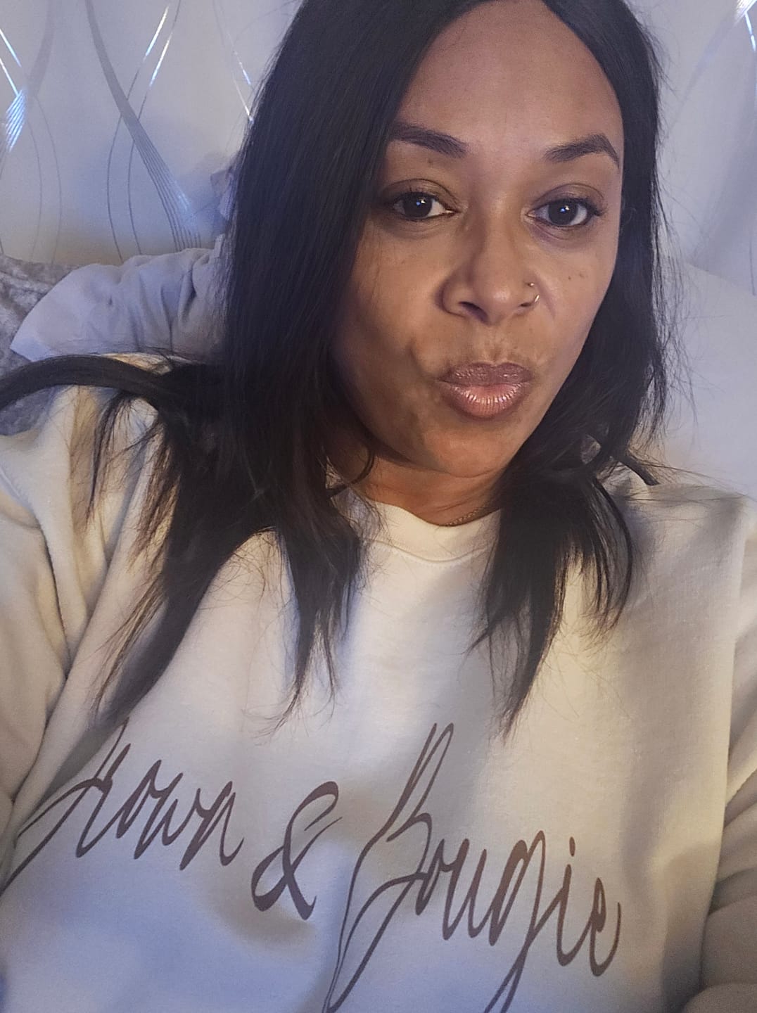 Customer photo review of Brown & Bougie Sweatshirt