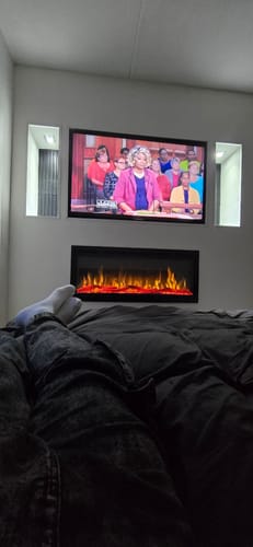 Carlos B. review of EVIQ Elektrische sfeerhaard Diamond 42″ inch – 106 cm image 1 out of 1