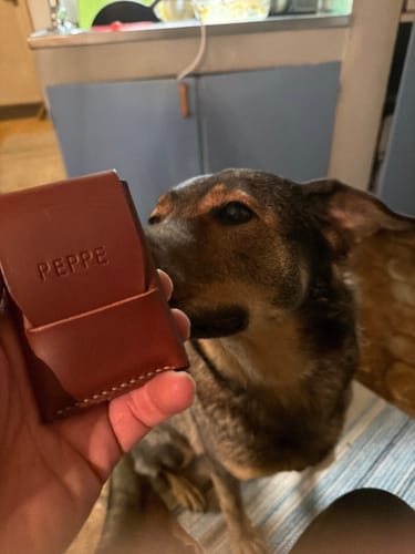 Customer photo review of Slimmad plånbok i äkta läder