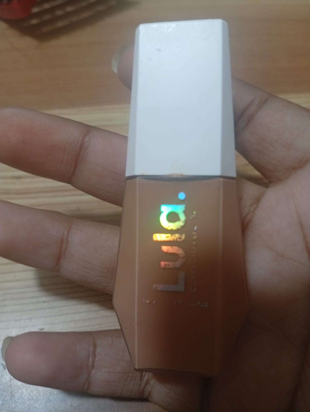 Customer photo review of CORRECTOR LÍQUIDO