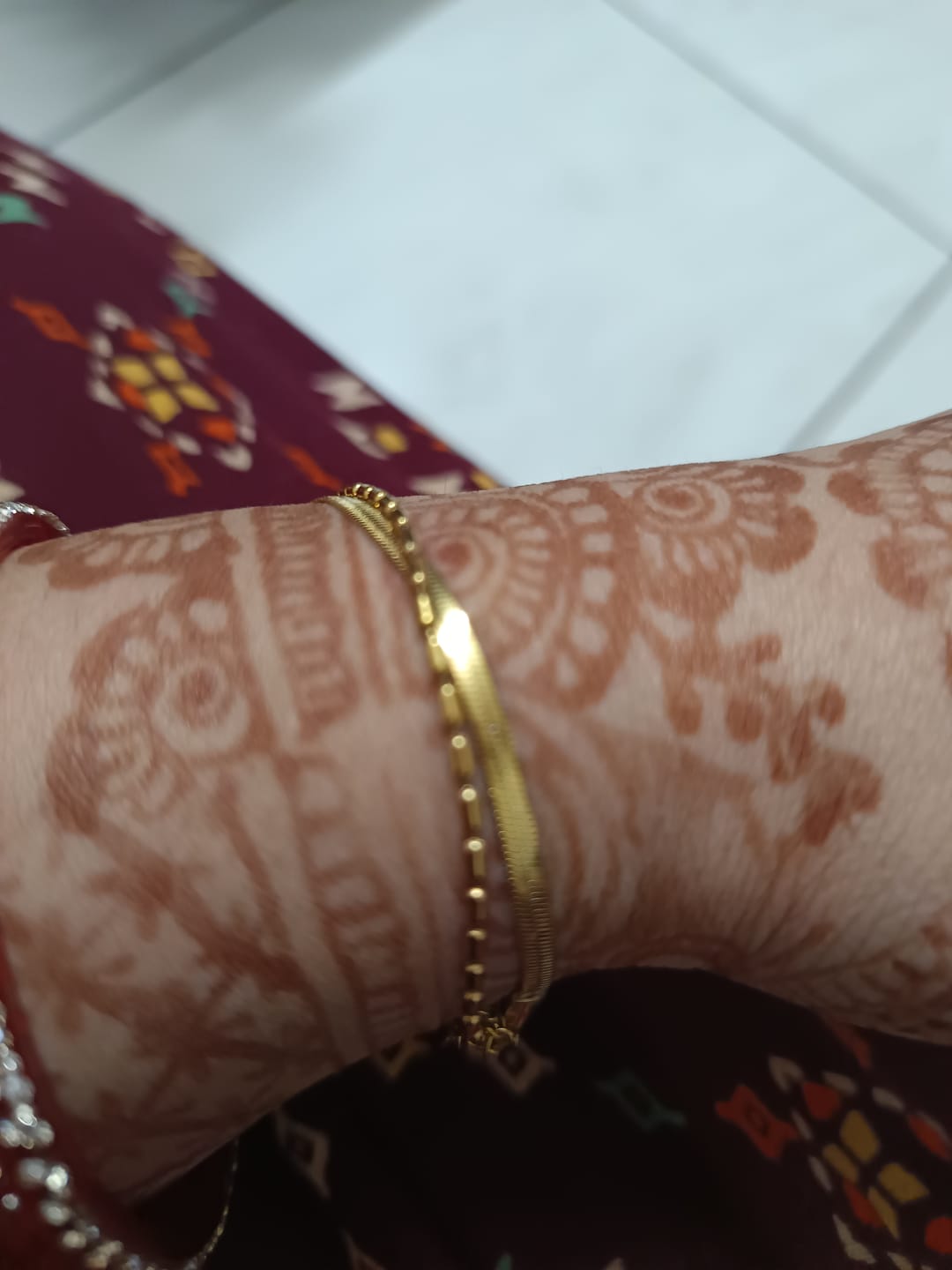 Customer photo review of Multi-layered Beaded Bracelet