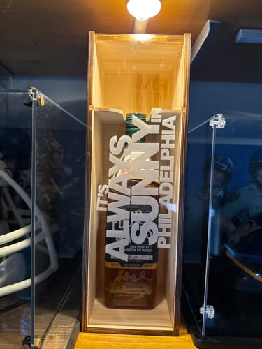 Customer photo review of Engraved Clear Lid Vintage Rustic Wooden Wine Box