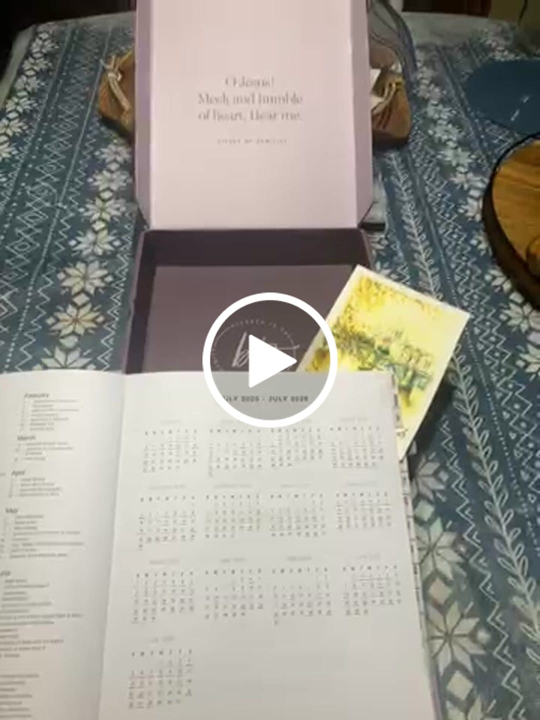 Customer video review of Catholic Liturgical Academic Planner // Big Layout