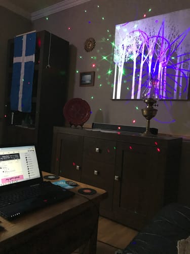 Customer photo review of RaveLight™ 9-Eye Laser Party Light