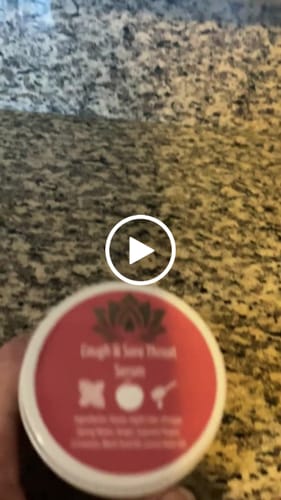 Customer video review of Cough & Sore Throat Serum
