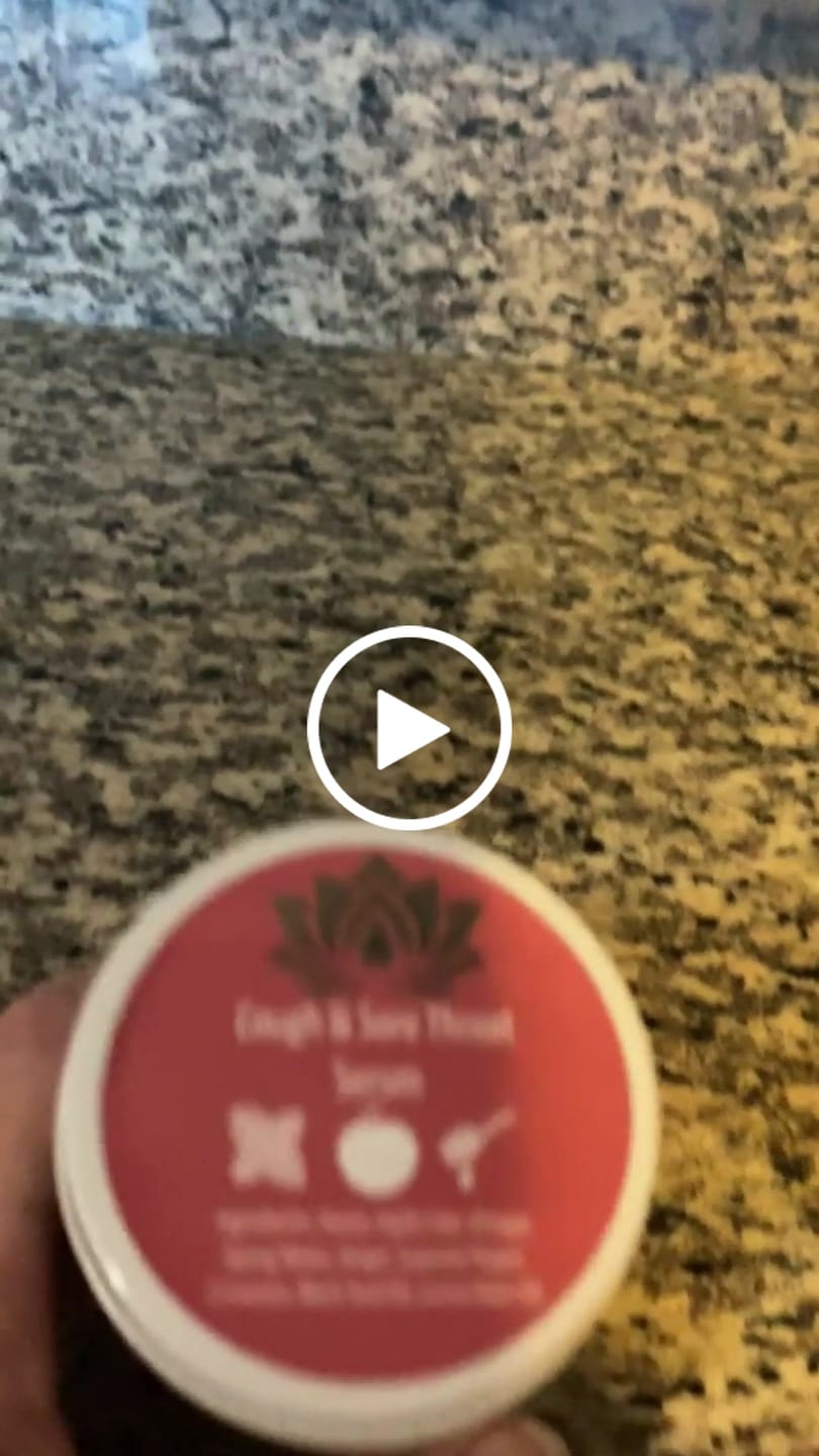 Customer video review of Cough & Sore Throat Serum