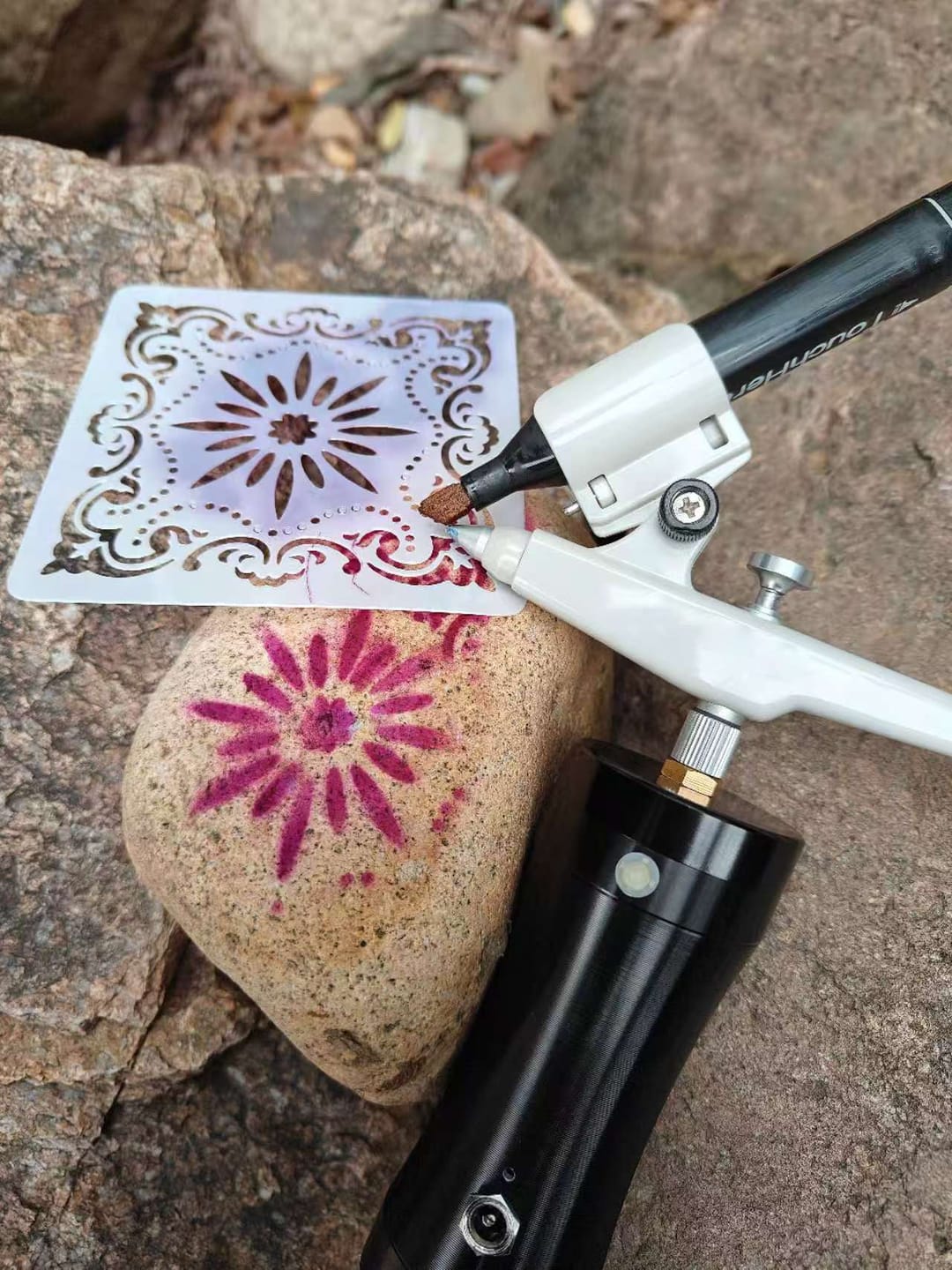 Customer photo review of WINSONS Cordless Electric Airbrush Marker Kit