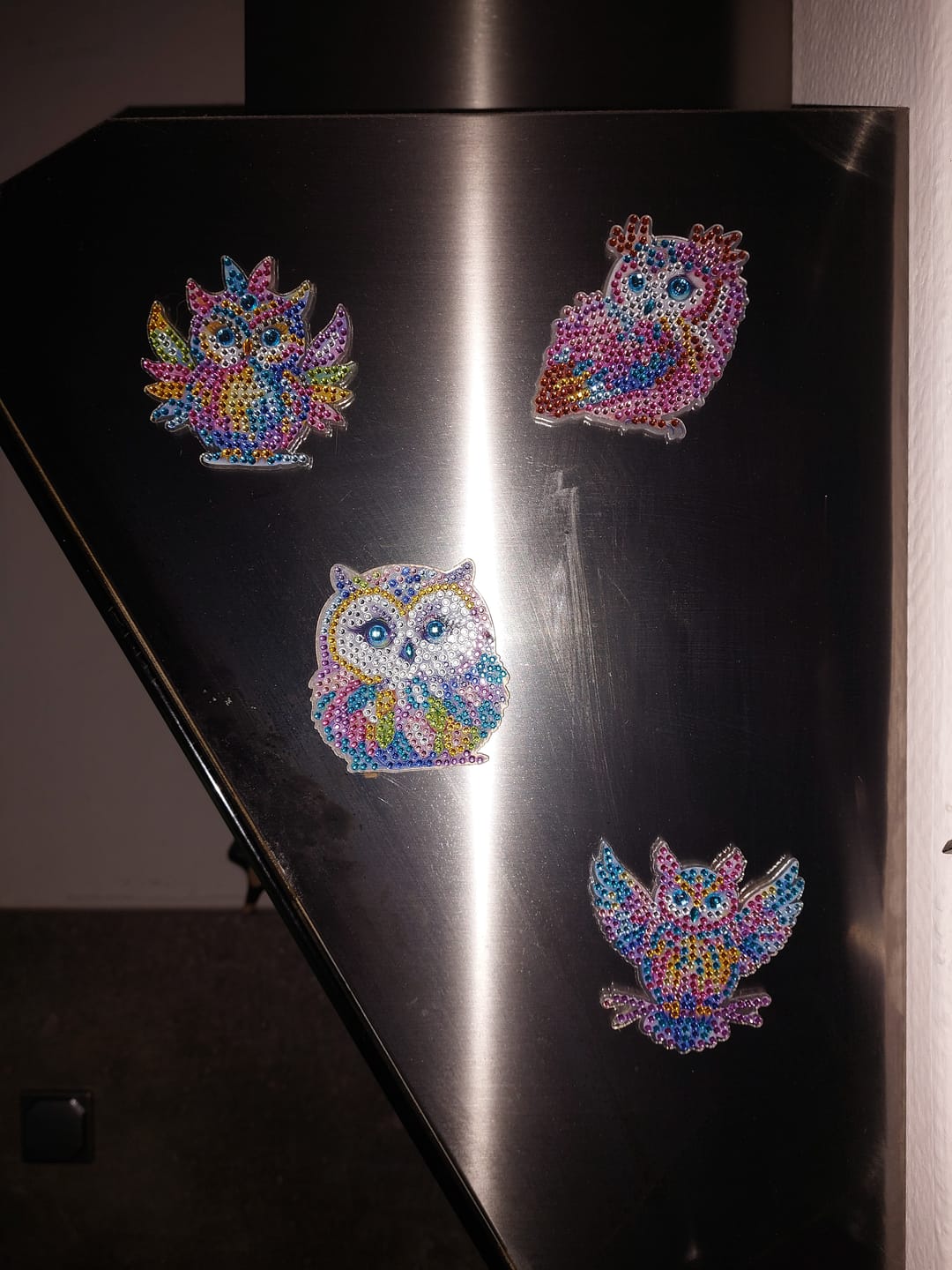 Customer photo review of Diamond Painting Magnete – Set mit 6 Eulen