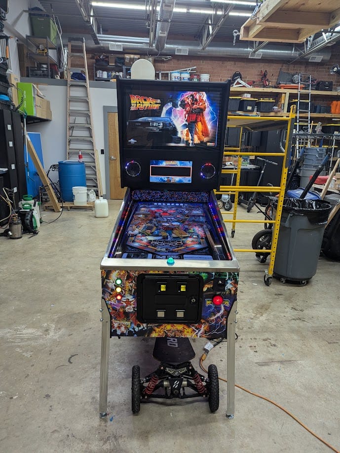 Customer photo review of Ultra Widebody 48 inch Monitor Virtual Pinball Cabinet Flat Pack