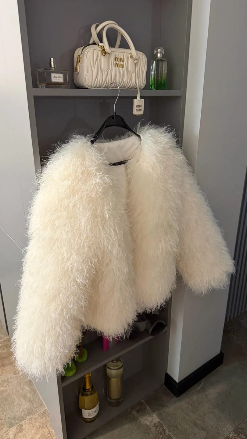 Customer photo review of Reese Short Faux Fur Coat
