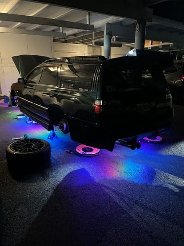 Customer photo review of ELGlow® Universal Car Underglow Kit