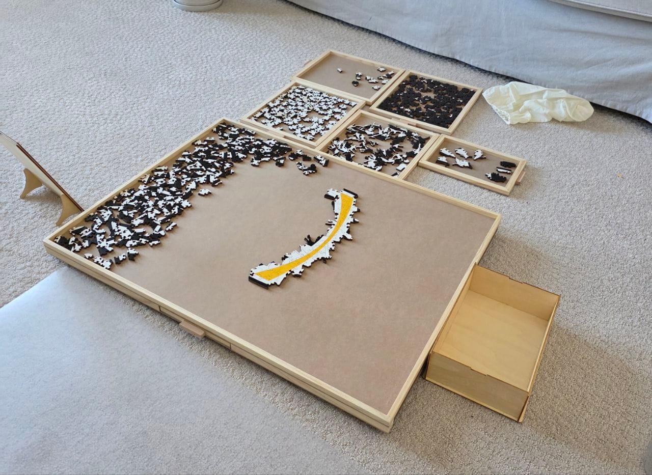 Customer photo review of Juventus FC® Retro Logo - Wooden Puzzle
