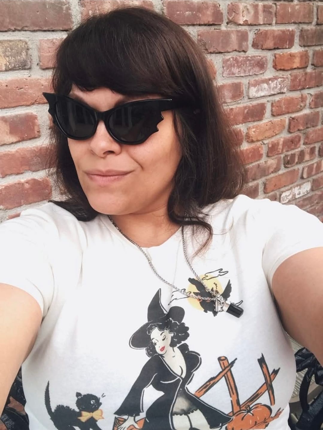 Customer photo review of Vamp Batwing Sunglasses in Black