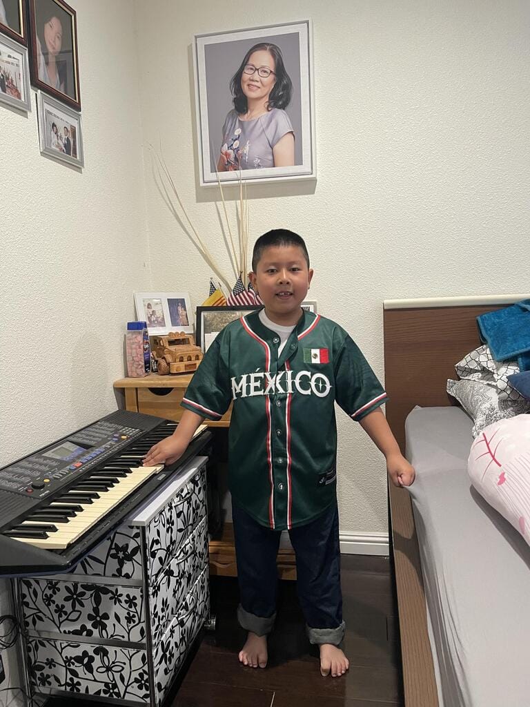 Customer photo review of Mexico Heritage Custom Baseball Jersey