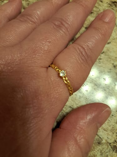 Customer photo review of It's Okay Interweaved Ring