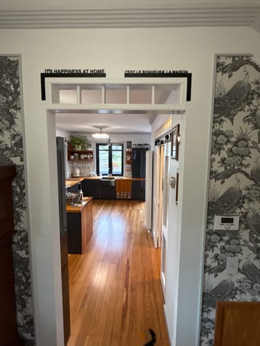 Customer photo review of Custom Door Frame Sign