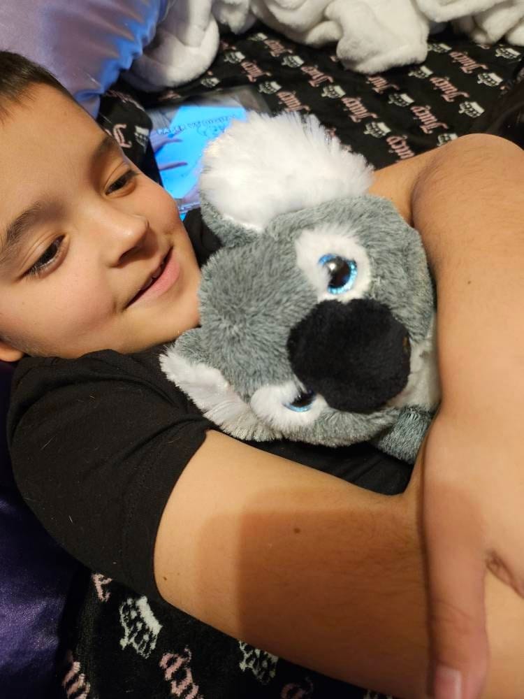 Customer photo review of RECORDABLE STUFFED Animal, 8" Plushie, Ultrasound Plush, Memorial Bear, Military Deployment, Personalized, Gift