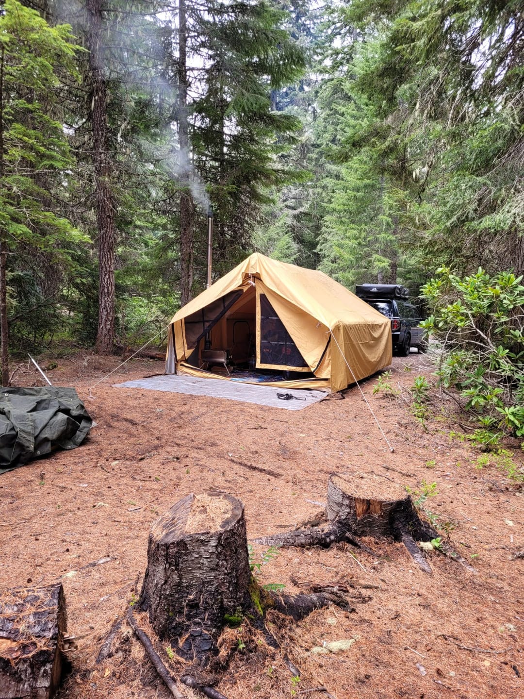 Customer photo review of RBM Panda Large Sunny Beige - Inflatable Tent for Camping (2-6 person)