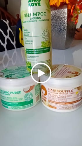 Customer video review of Afro Love Crema De Peinado Curling Puree