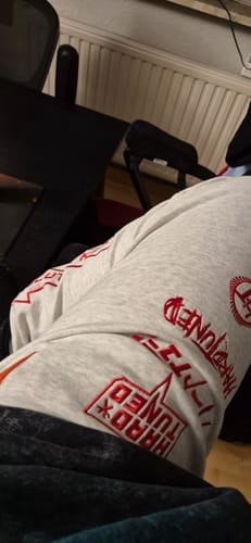Customer photo review of Katakana P1 Fleece Track Pants - Black