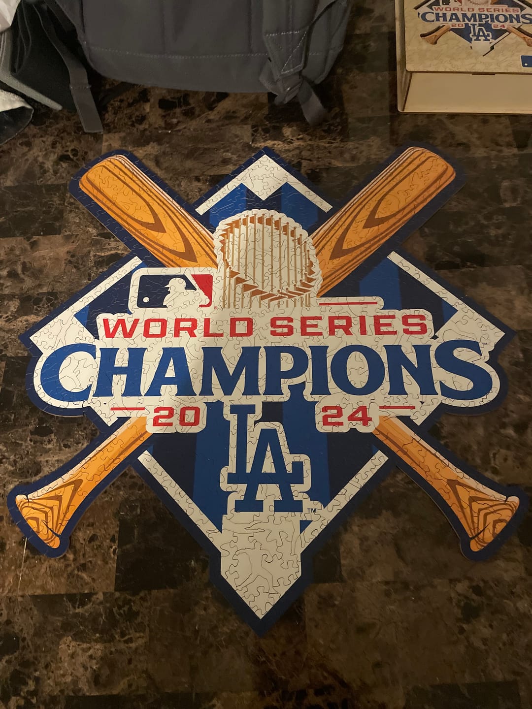 Customer photo review of Los Angeles Dodgers™ 2024 World Series - Wooden Puzzle