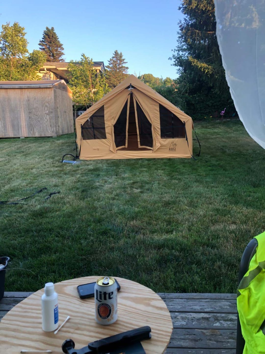 Customer photo review of RBM Panda Large Sunny Beige - Inflatable Tent for Camping (2-6 person)