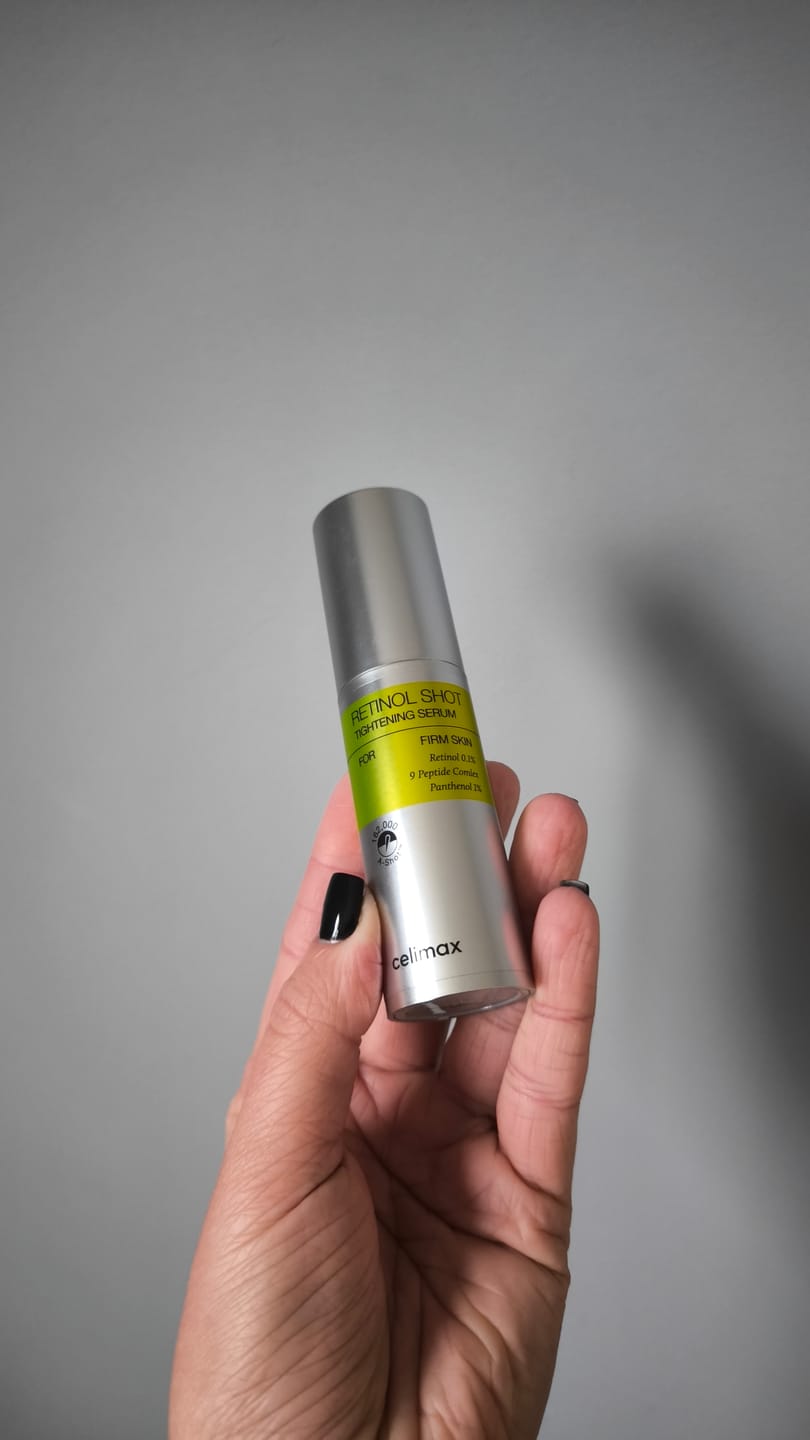 Customer photo review of Liftinga efektu piešķirošs serums ar retinolu un mikroadatām Celimax The Vita−A Retinol Shot Tightening Serum