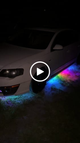 Customer photo review of ELGlow® Universal Car Underglow Kit