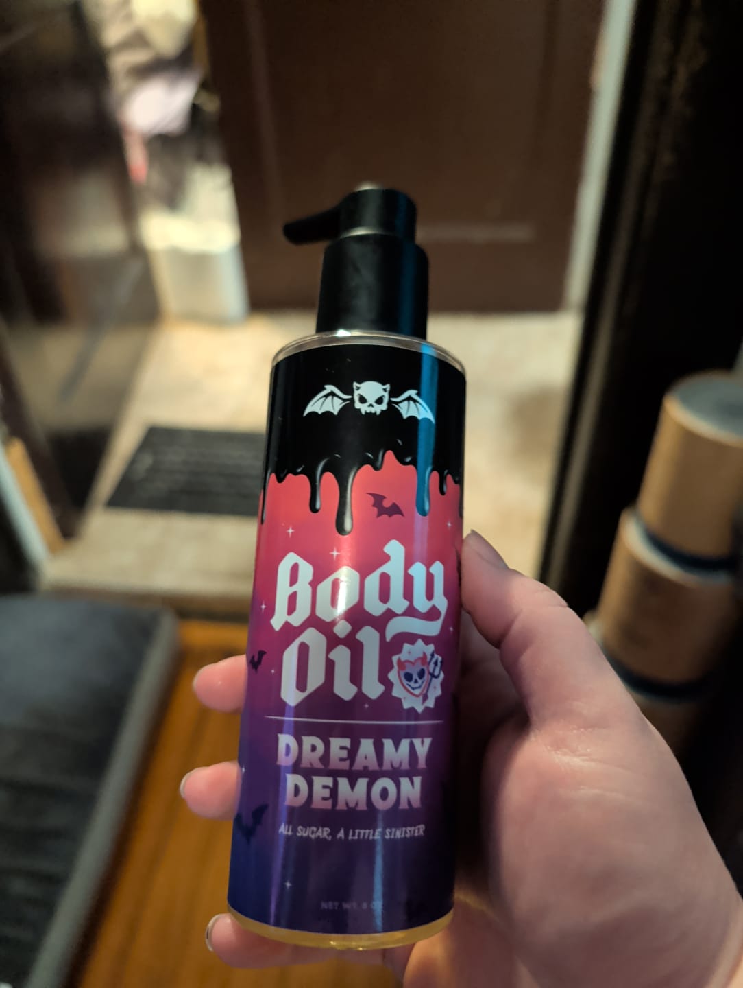 Customer photo review of Dreamy Demon Body Oil