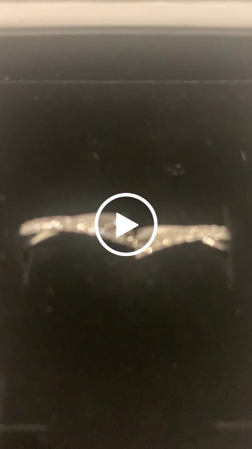 Customer video review of Amaya 18k White Gold Plated 16mm Twisted Hoop Earrings with Swarovski Crystals