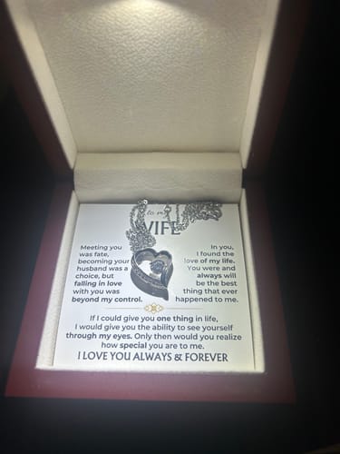 Customer photo review of To My Wife - I Love You Always & Forever - Gift Set - SS568