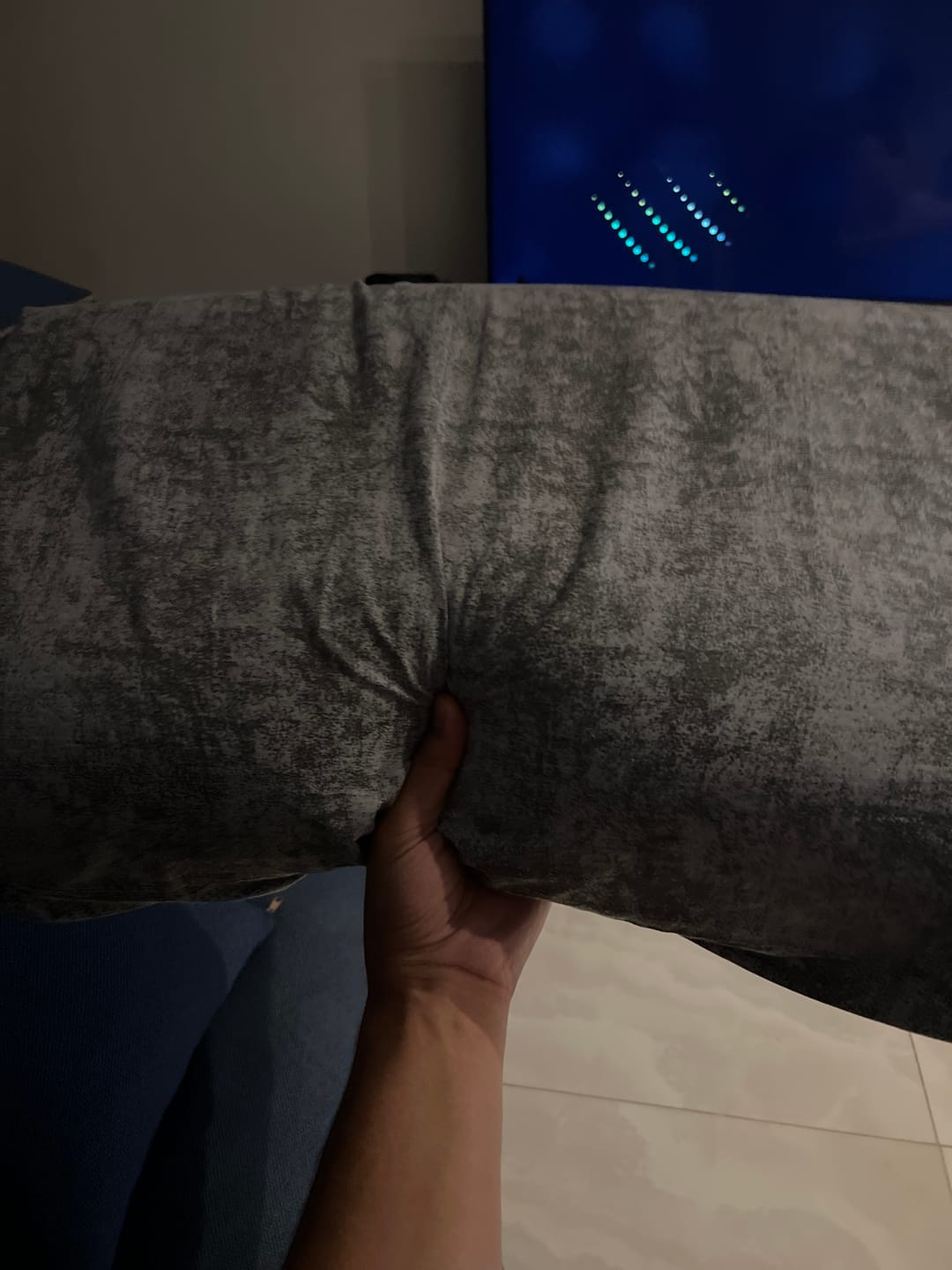 Customer photo review of Wavy Memory Foam Pillow