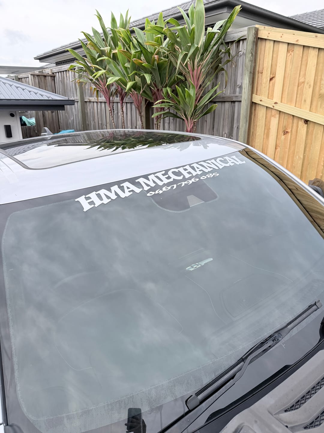 Customer photo review of Custom Text Decal (20cm)