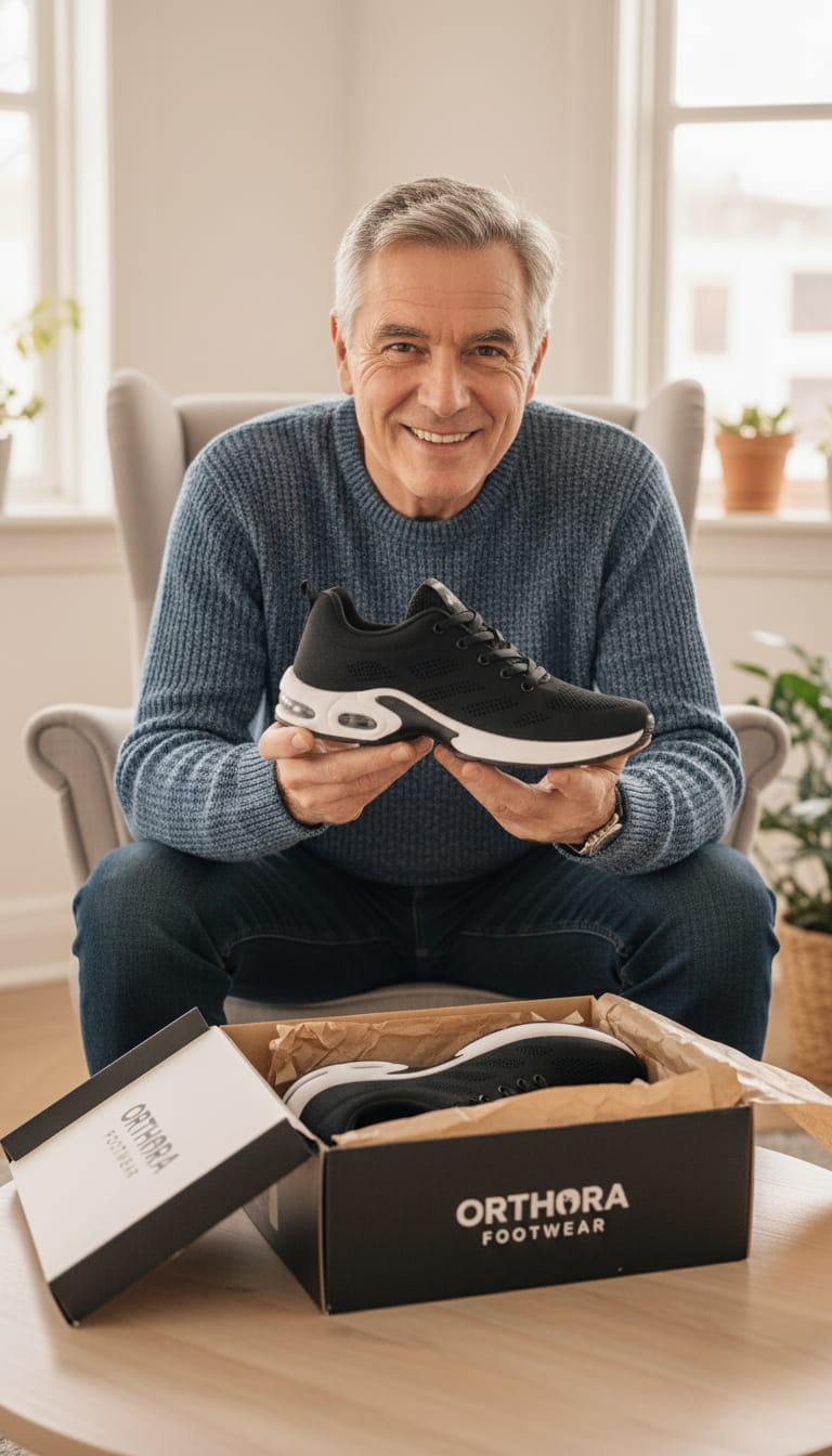 Customer photo review of OrthoCare™ - All-Day Comfort & Pain-Free Orthopedic Shoes + FREE Insoles (Unisex)
