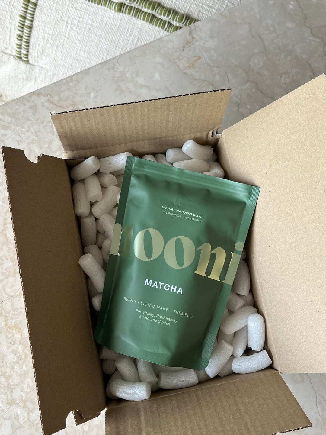 Customer photo review of Nooni Paddenstoelen Matcha