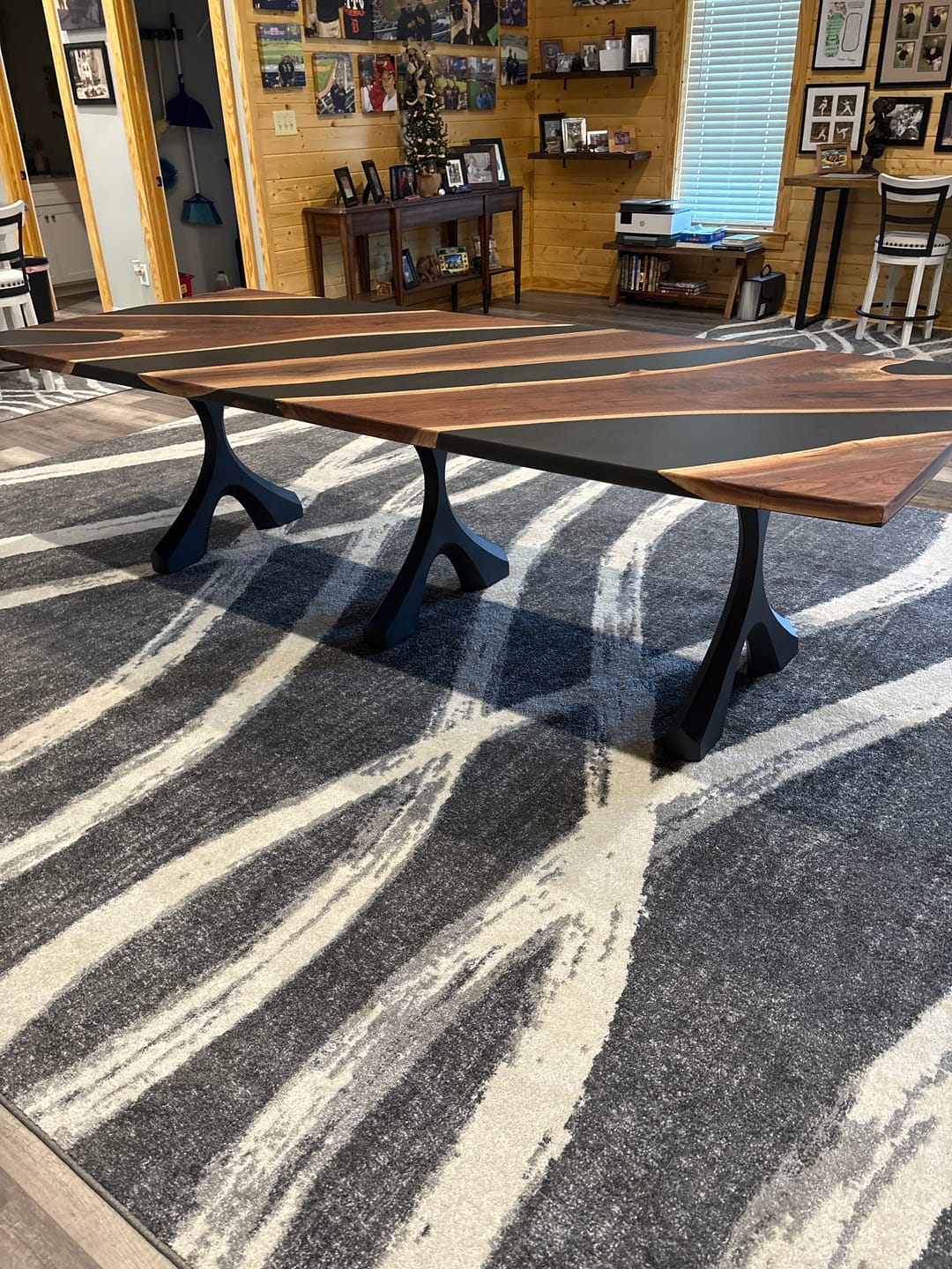 Customer photo review of Table Legs 417 Xavier 28" H Metal X shape Dining Table Legs