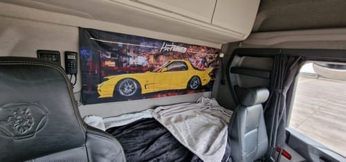 Customer photo review of Mazda FC RX7 Garage Flag